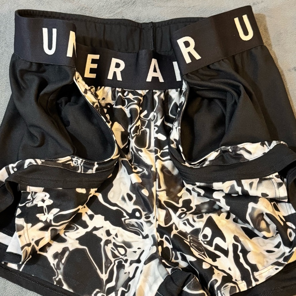 Under Armour Black and White Athletic Shorts Lightweight Design

#1057 - Picture 5 of 7